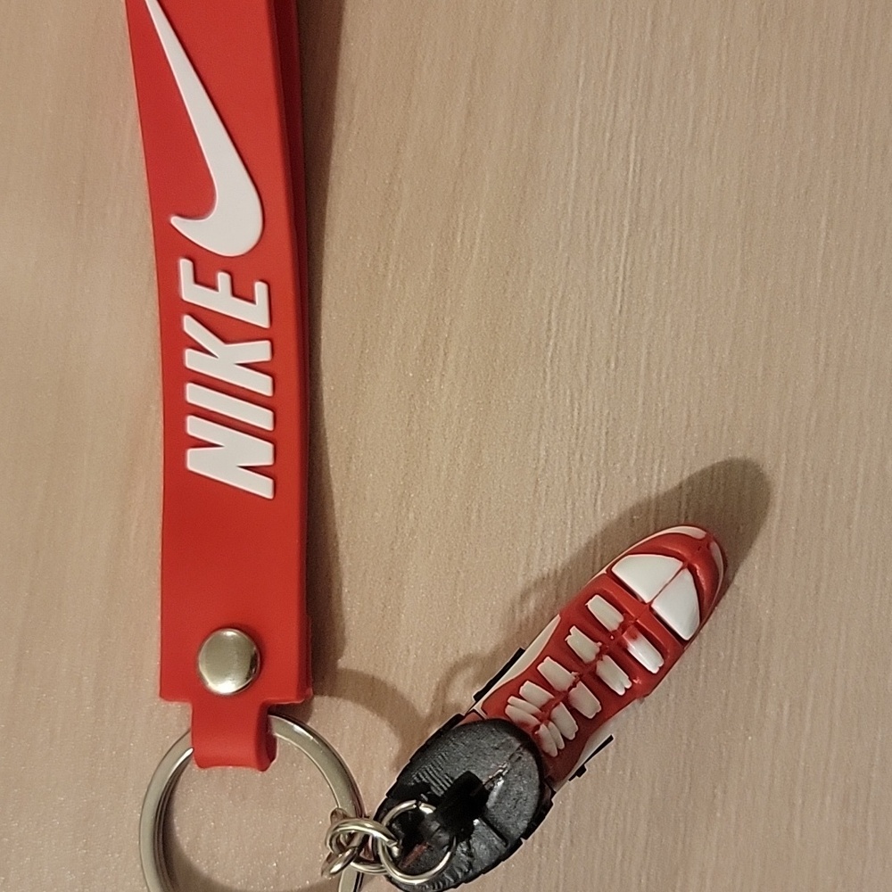 Nike Red and White Keychain - Picture 2 of 4